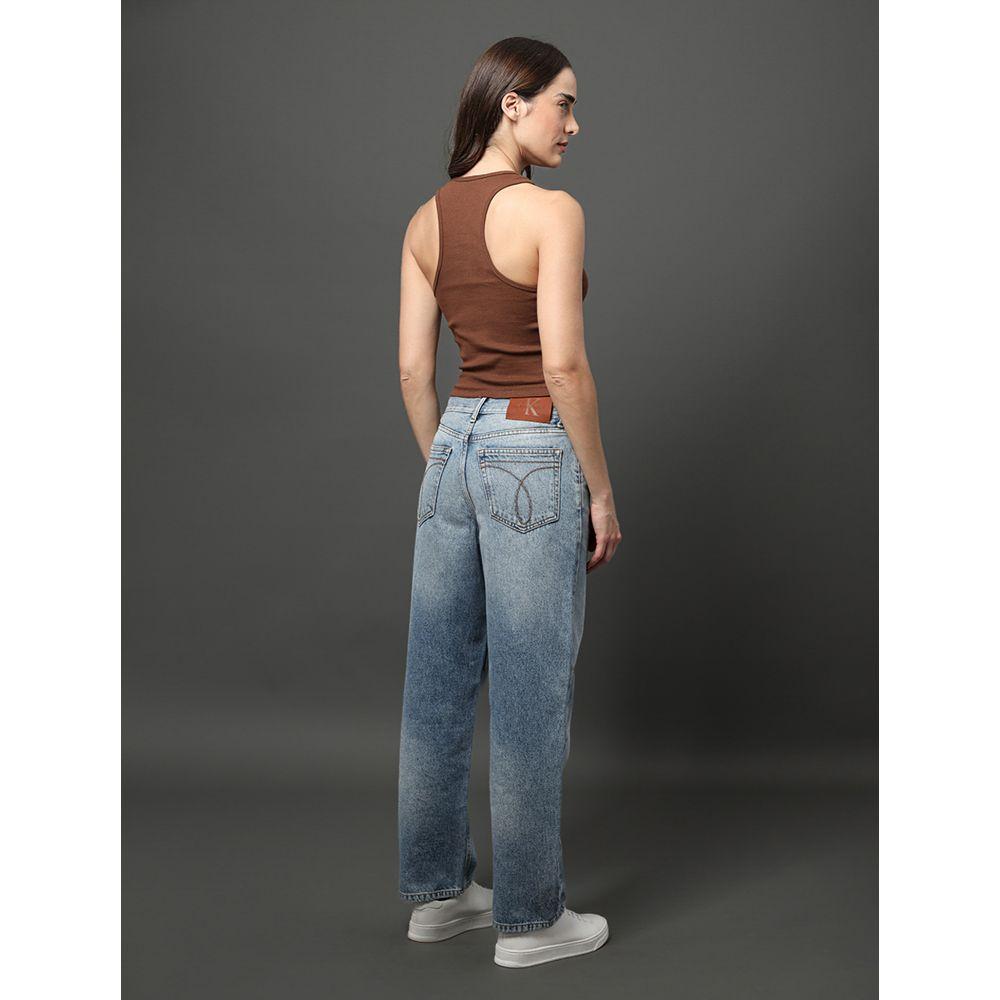 Regata Feminina Nadador Ribana Calvin Klein Jeans - Marrom - 2