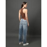 Regata Feminina Nadador Ribana Calvin Klein Jeans - Marrom - 2