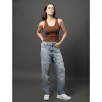 Regata Feminina Nadador Ribana Calvin Klein Jeans - Marrom - 3