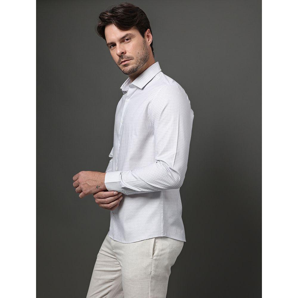 Camisa Masculina Slim Pima Cotton Calvin Klein - Branco - 5