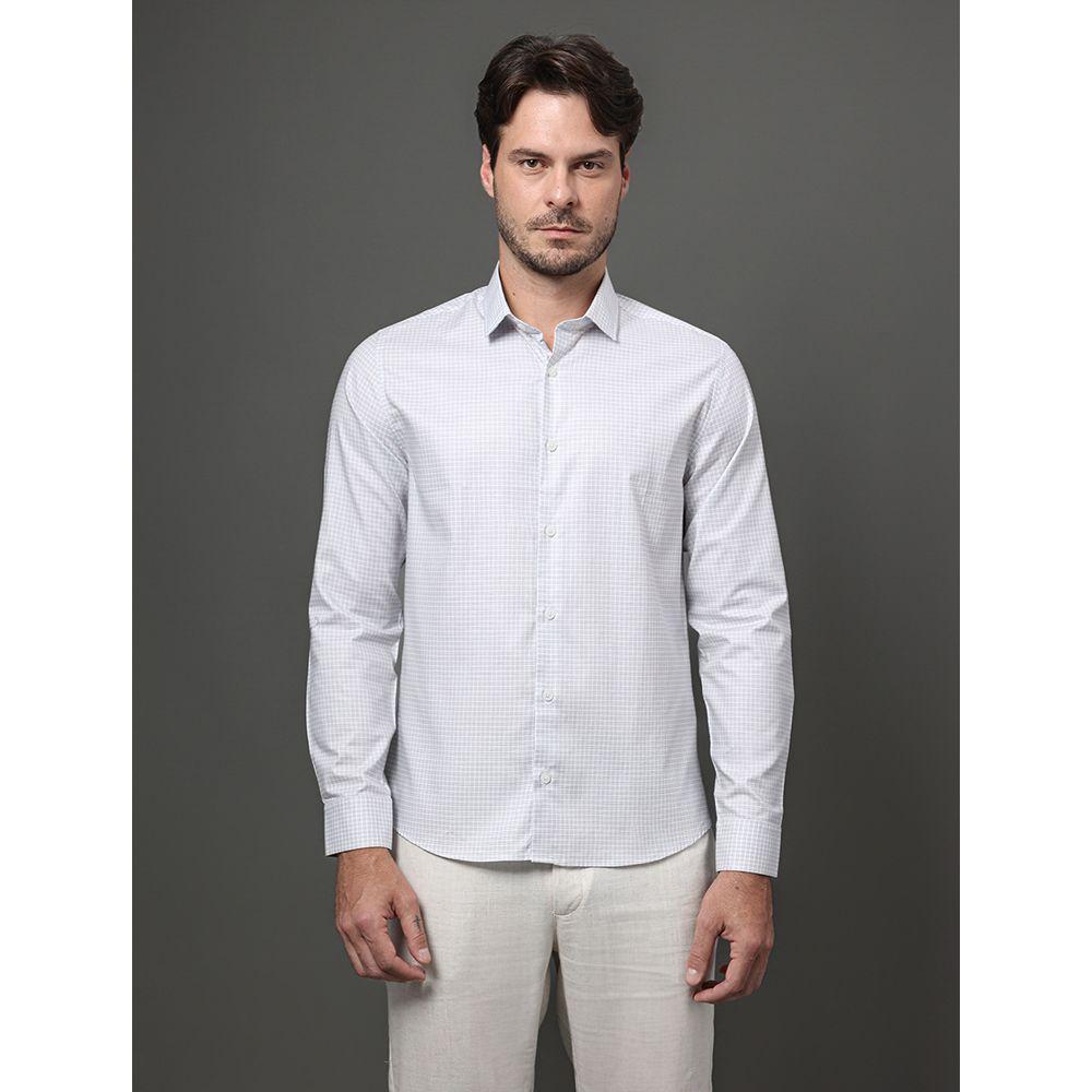Camisa Masculina Slim Pima Cotton Calvin Klein - Branco - 1