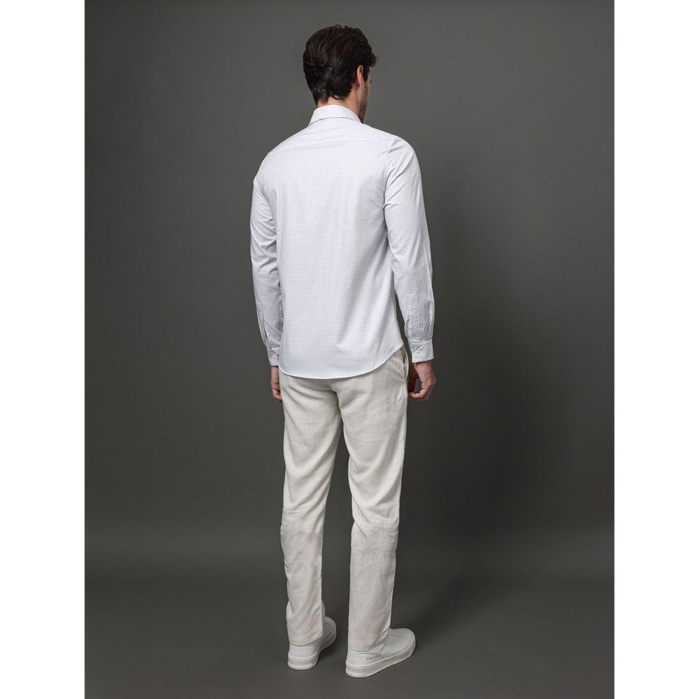 Camisa Masculina Slim Pima Cotton Calvin Klein - Branco - 2