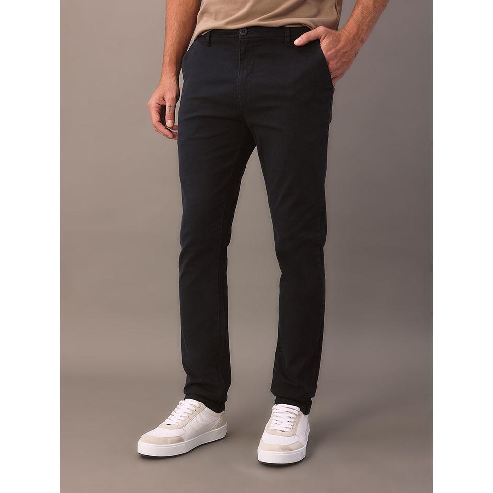 Calça Chino Skinny - Marinho - 2