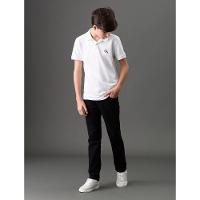 Polo Menino Logo Re Issue Calvin Klein Jeans - Branco 2 - 5