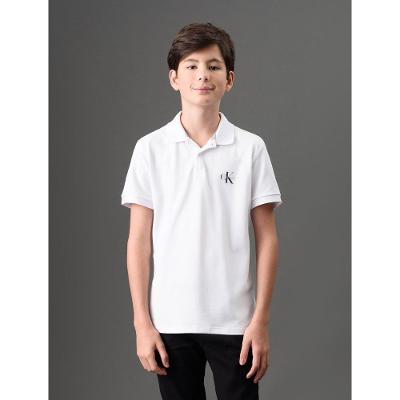 Polo Menino Logo Re Issue Calvin Klein Jeans - Branco 2