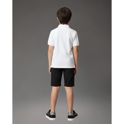 Polo Menino Logo Re Issue Calvin Klein Jeans - Branco 2