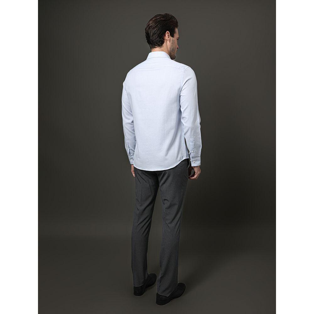 Camisa Masculina Slim Oxford Leve Calvin Klein - Azul Claro - 2