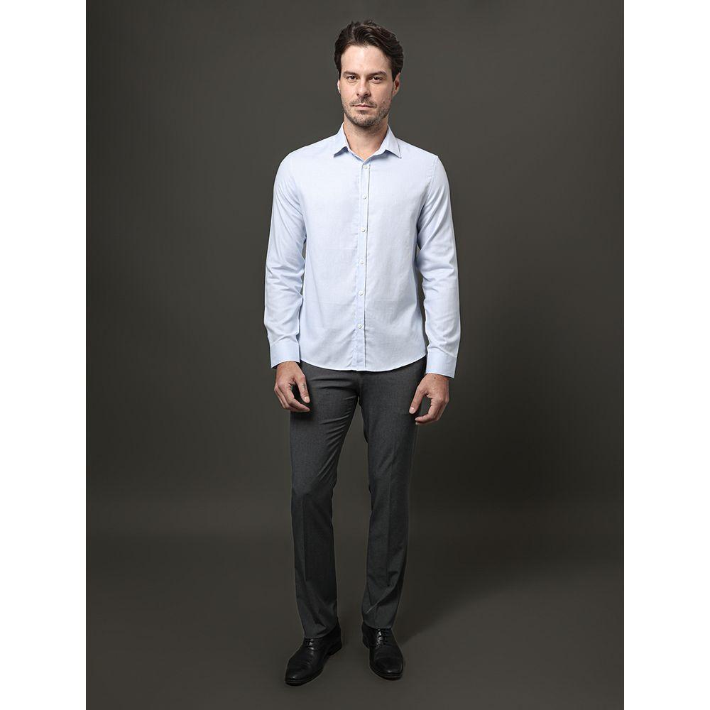 Camisa Masculina Slim Oxford Leve Calvin Klein - Azul Claro - 3