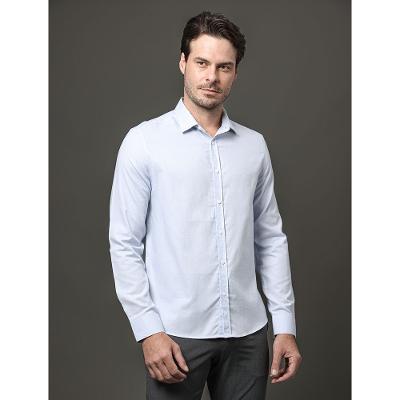 Camisa Masculina Slim Oxford Leve Calvin Klein - Azul Claro