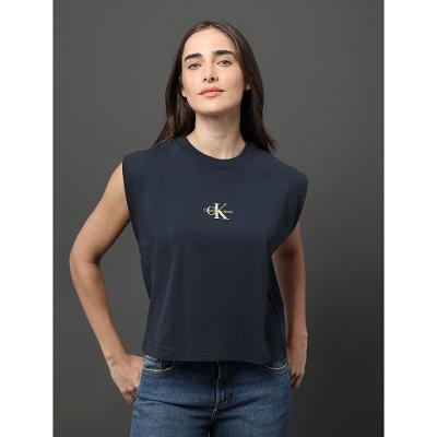 Blusa Feminina Malha Muscle Tee Calvin Klein Jeans - Marinho