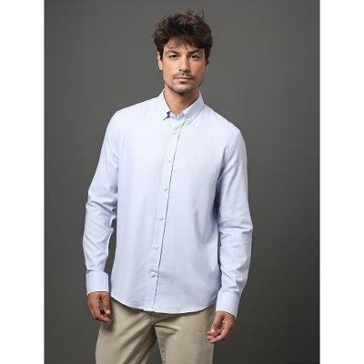 Camisa Masculina Button Down Calvin Klein Jeans - Azul Claro