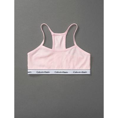 Top Menina Nadador Cotton Carrossel Calvin Klein Underwear - Rosa Claro