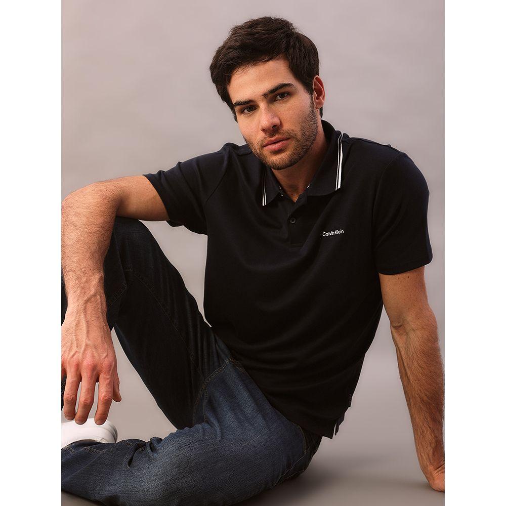 Polo Masculina Liquid Touch Calvin Klein - Marinho - 5