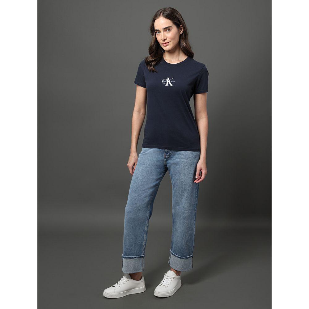 Camiseta Feminina Reissue Centralizado Calvin Klein Jeans - Marinho - 3
