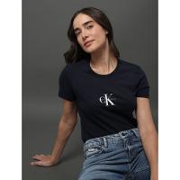 Camiseta Feminina Reissue Centralizado Calvin Klein Jeans - Marinho - 5