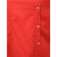 Saia Midi Com Abertura Por Botão Calvin Klein - Vermelho
