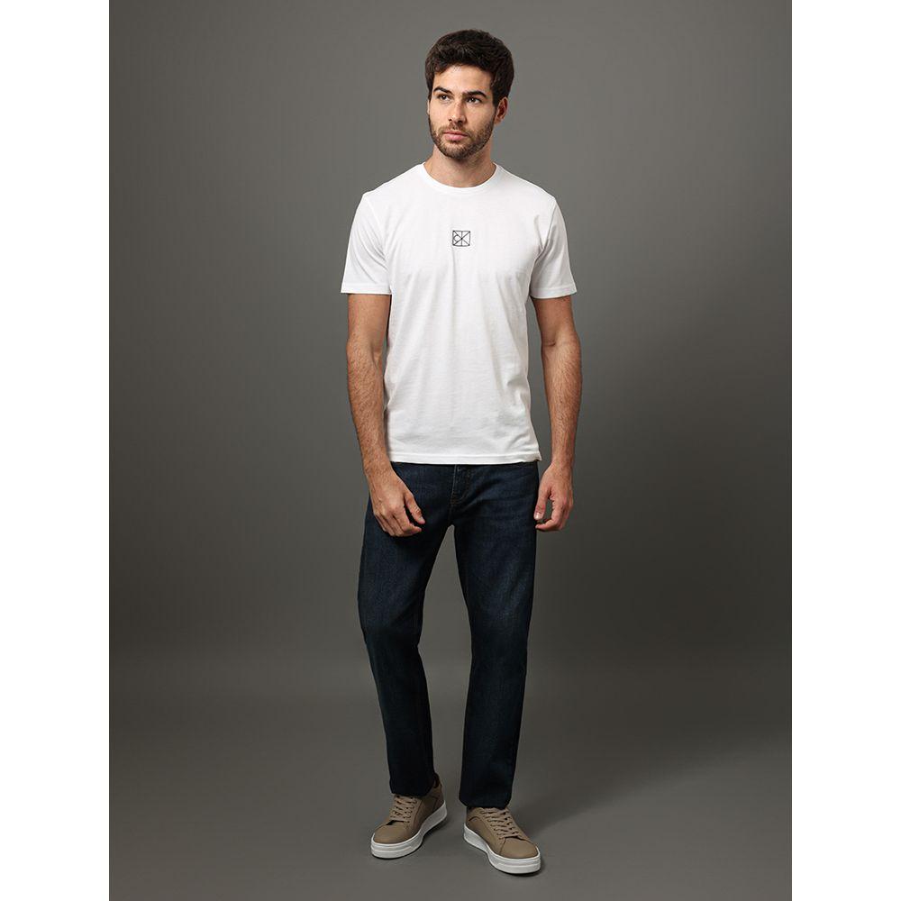 Camiseta Masculina Rubber Patch Calvin Klein - Branco - 4