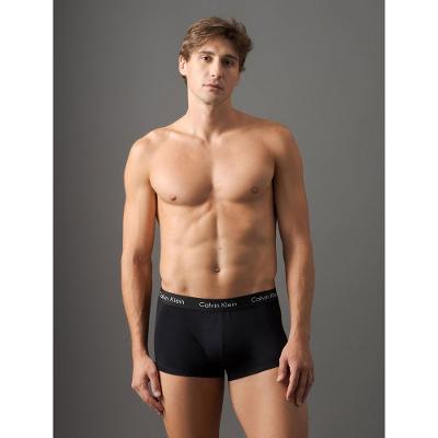 Kit 4 Cuecas Trunk Classic Cintura Baixa Com Elastano Calvin Klein Underwear - Branco + Preto + Mescla