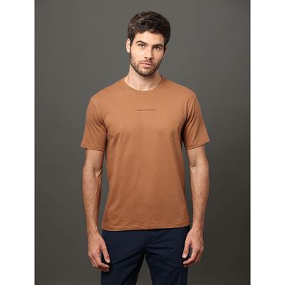 Camiseta Masculina Logo Centralizado Calvin Klein Jeans - Havana