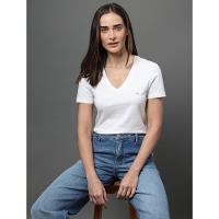 Calça Jeans Feminina Wide Leg Bolso Faca Calvin Klein - Azul Médio - 5