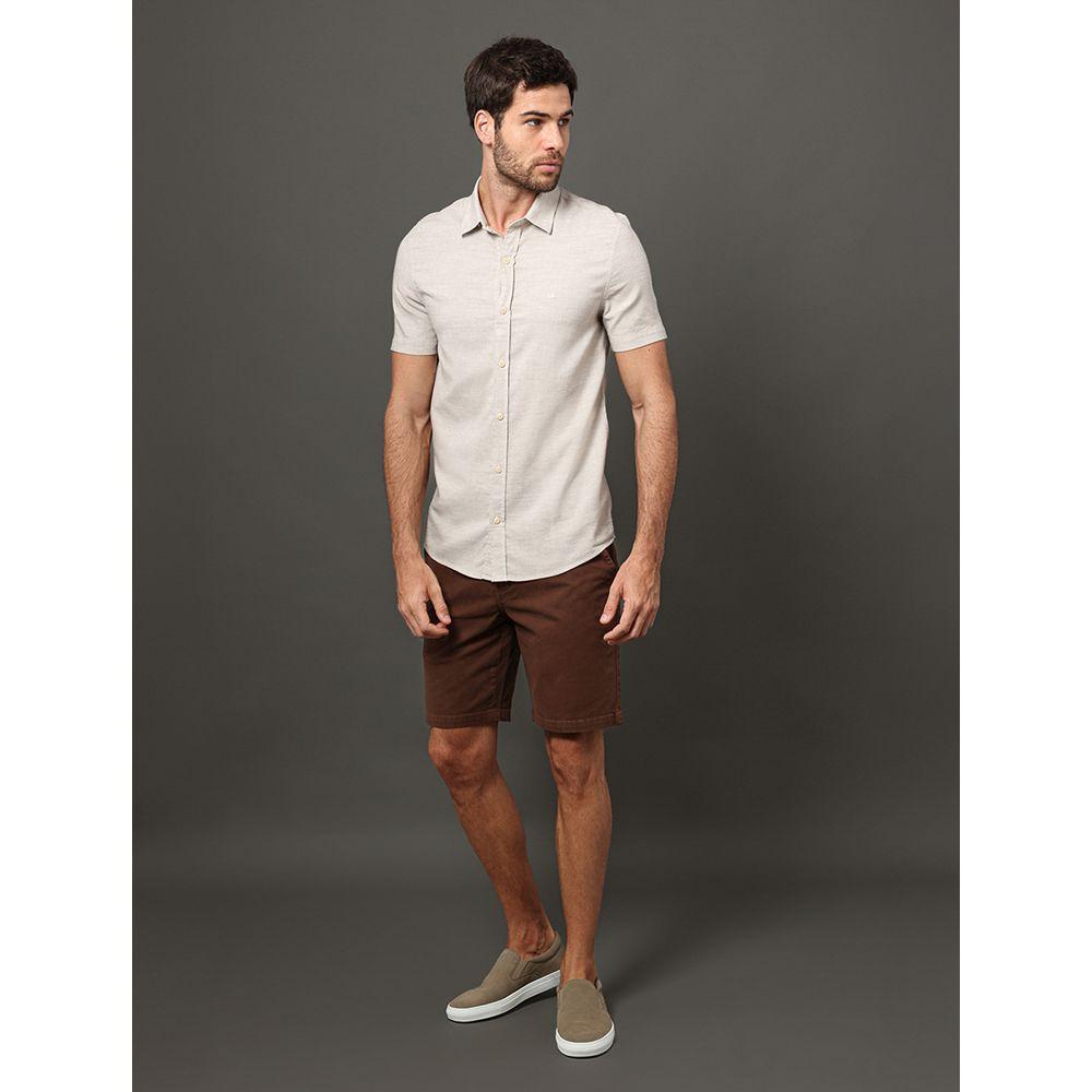 Camisa Masculina Tela Calvin Klein Jeans - Off White - 5