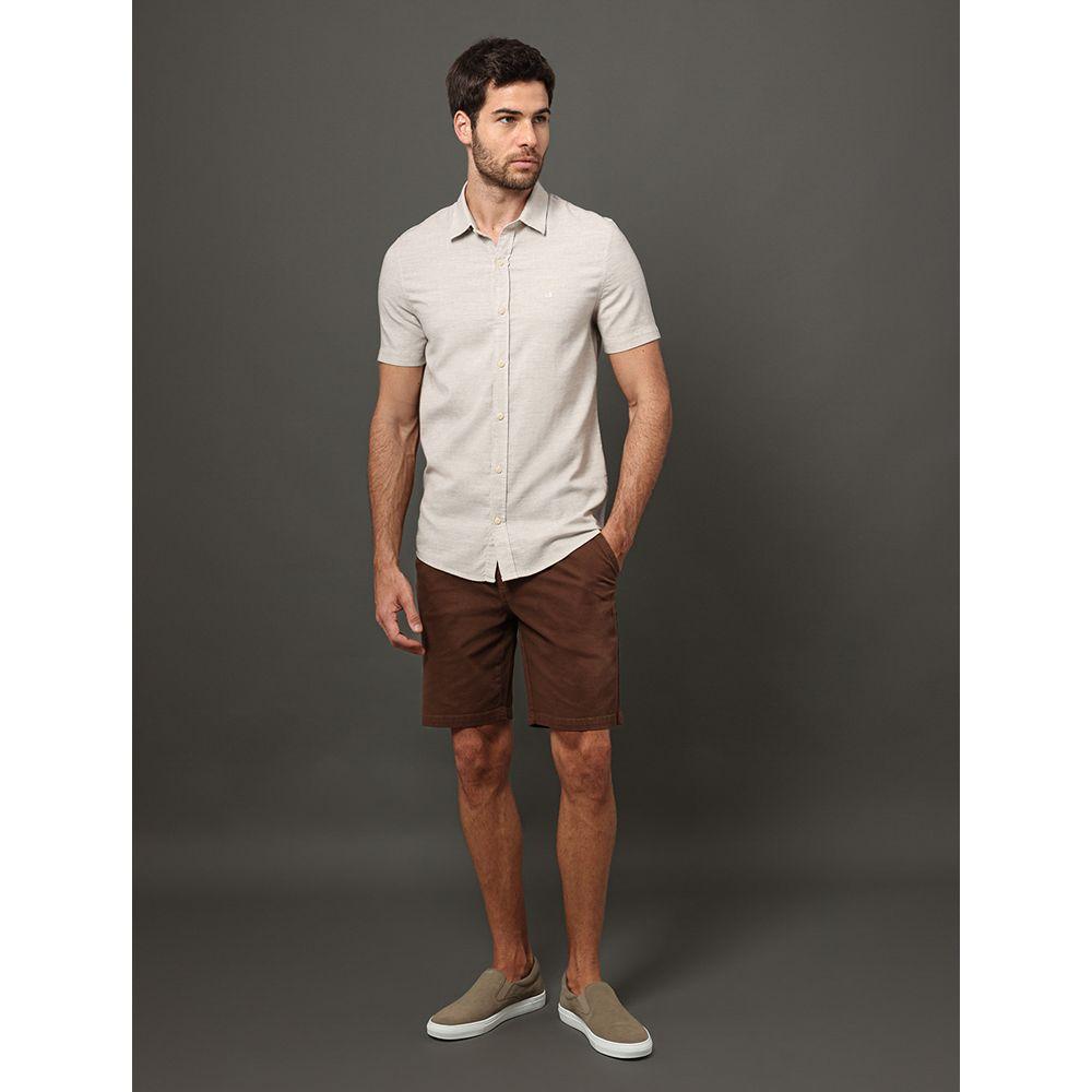 Camisa Masculina Tela Calvin Klein Jeans - Off White - 3