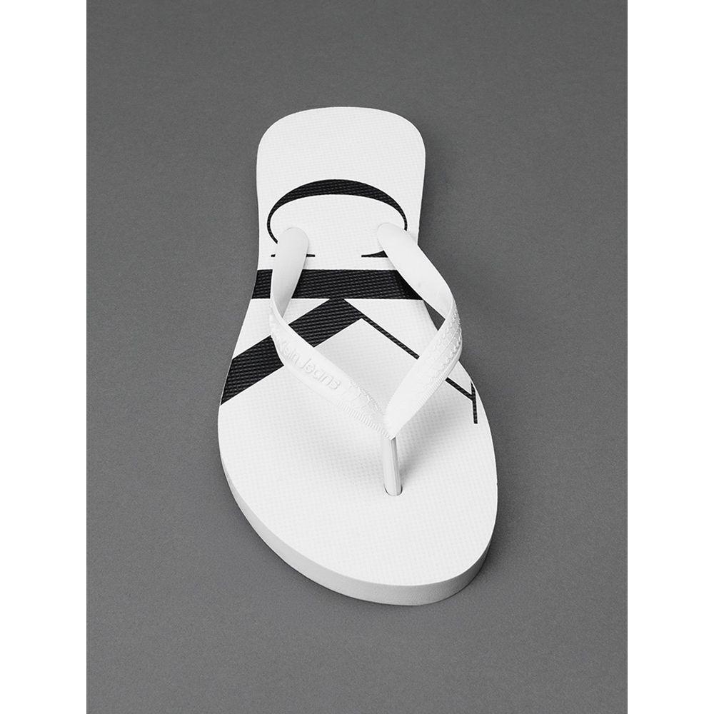 Chinelo Menina Logo Corrido Calvin Klein Jeans - Branco 2 - 3