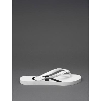 Chinelo Menina Logo Corrido Calvin Klein Jeans - Branco 2