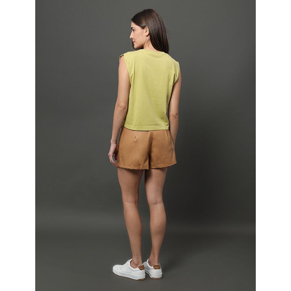 Blusa Feminina Malha Muscle Tee Calvin Klein Jeans - Verde Pistache - 2