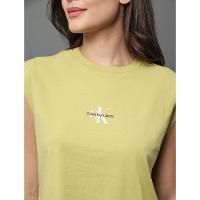 Blusa Feminina Malha Muscle Tee Calvin Klein Jeans - Verde Pistache