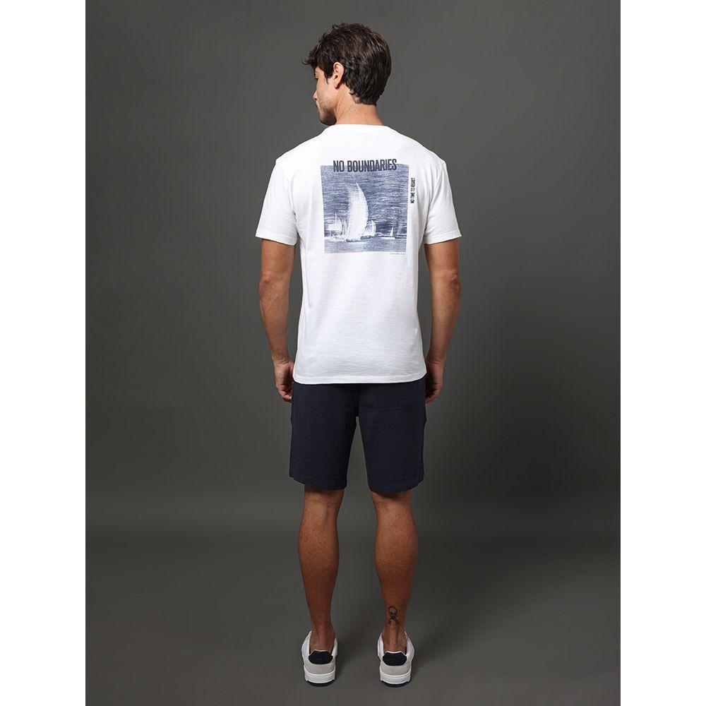 Camiseta Masculina No Boundaries Calvin Klein Jeans - Branco - 2