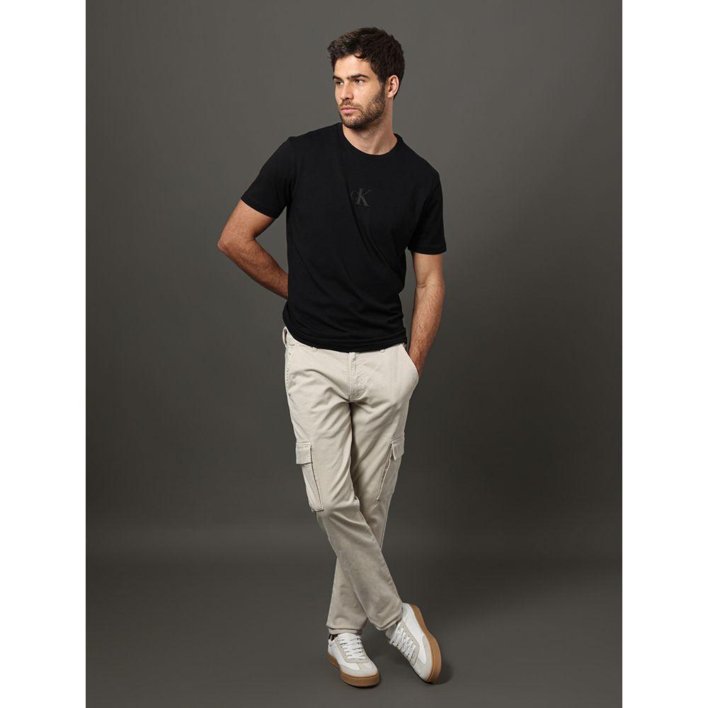 Calça Masculina New Skinny Cargo Calvin Klein Jeans - Caqui Claro - 5