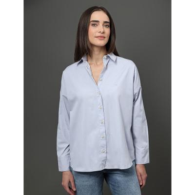 Camisa Feminina Com Bordado Calvin Klein Jeans - Lavanda