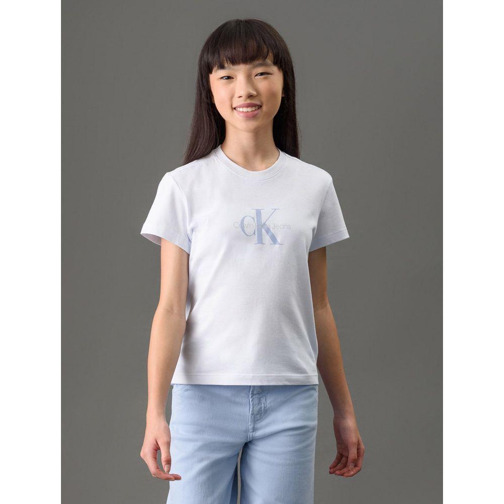 Camiseta Menina Reissue Calvin Klein Jeans - Branco 2 - 1