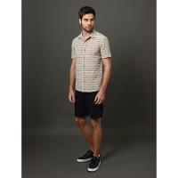 Camisa Masculina Listras Texturas Calvin Klein Jeans - Caqui Medio - 3