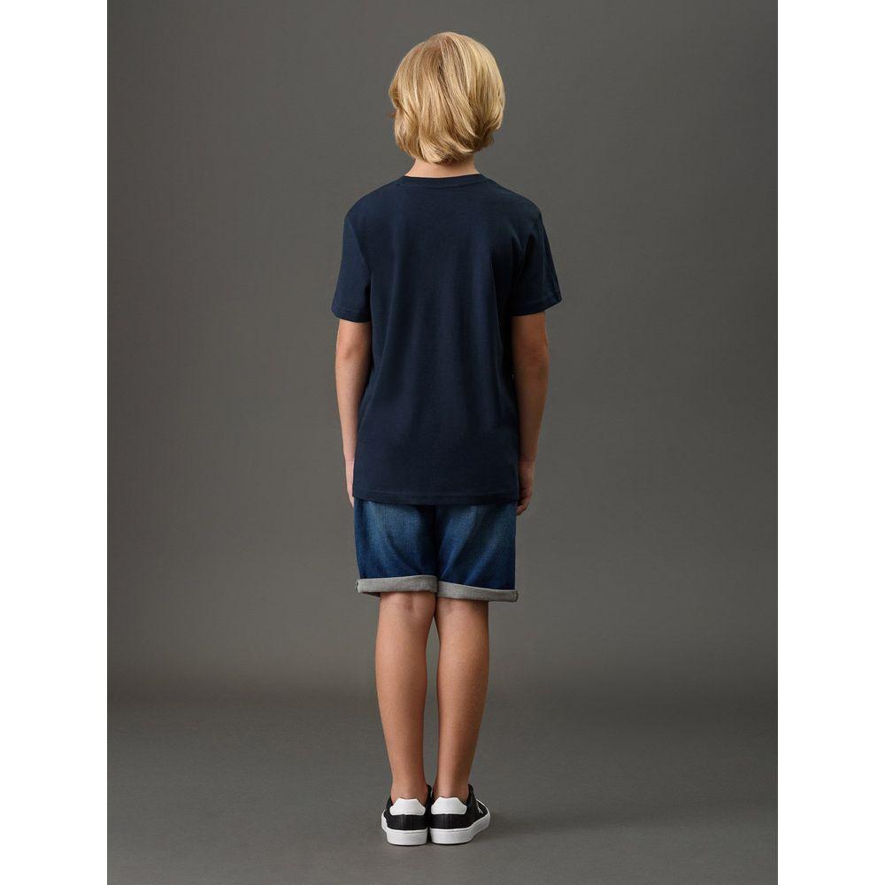 Camiseta Menino Bordado Calvin Klein Jeans - Marinho - 2