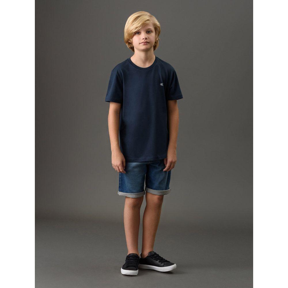 Camiseta Menino Bordado Calvin Klein Jeans - Marinho - 3