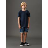 Camiseta Menino Bordado Calvin Klein Jeans - Marinho - 3