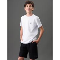 Bermuda Menino Moletom Logo Re Issue Calvin Klein Jeans - Preto - 5