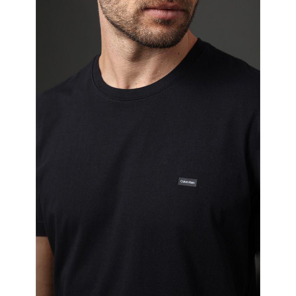 Camiseta Masculina Algodão Egípcio Calvin Klein - Preto - 4