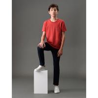 Camiseta Menino Reissue Peito Calvin Klein Jeans - Vermelho - 5