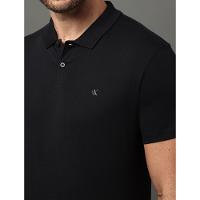 Polo Masculina Slim Pima Calvin Klein Jeans - Preto