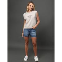 Camiseta Feminina Athletics Calvin Klein Jeans - Caqui Claro - 3