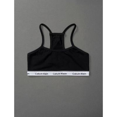 Top Menina Nadador Cotton Carrossel Calvin Klein Underwear - Preto