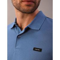 Polo Masculina Slim Piquet Calvin Klein - Azul Escuro - 3