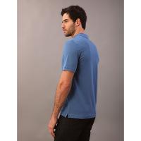 Polo Masculina Slim Piquet Calvin Klein - Azul Escuro