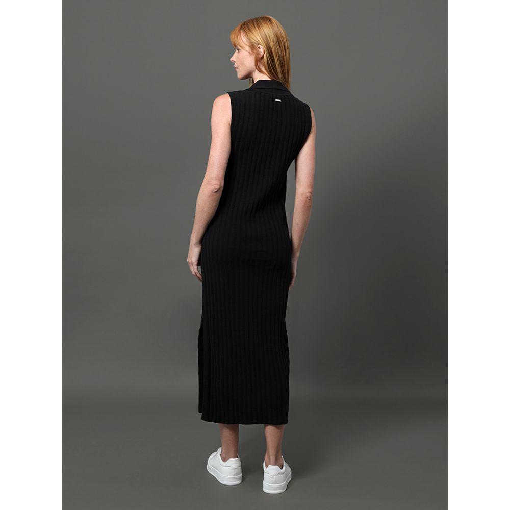 Vestido Feminino Tricot Canelado Calvin Klein - Preto - 2