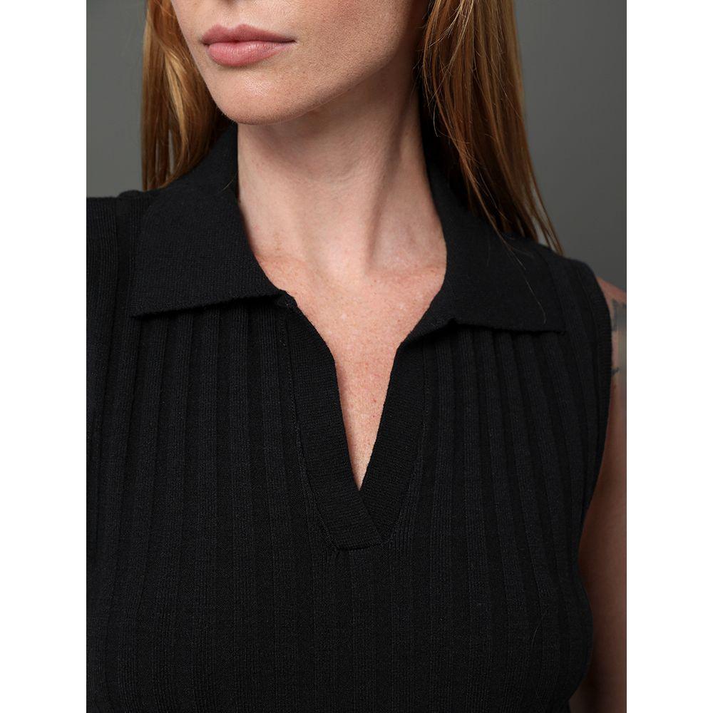 Vestido Feminino Tricot Canelado Calvin Klein - Preto - 4