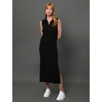 Vestido Feminino Tricot Canelado Calvin Klein - Preto - 3
