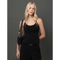 Blusa Feminina Malha Jersey Calvin Klein Jeans - Preto - 5